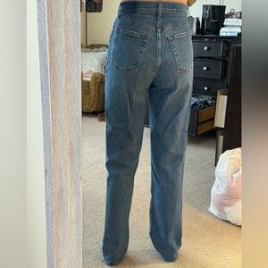 Abercrombie & Fitch Women's Straight Leg Blue Jeans